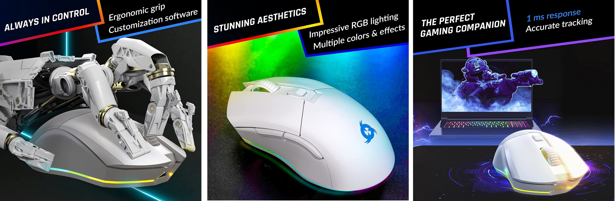 KLIM Blaze Pro bezprzewodowa mysz gamingowa RGB - Sklep, Opinie, Cena w