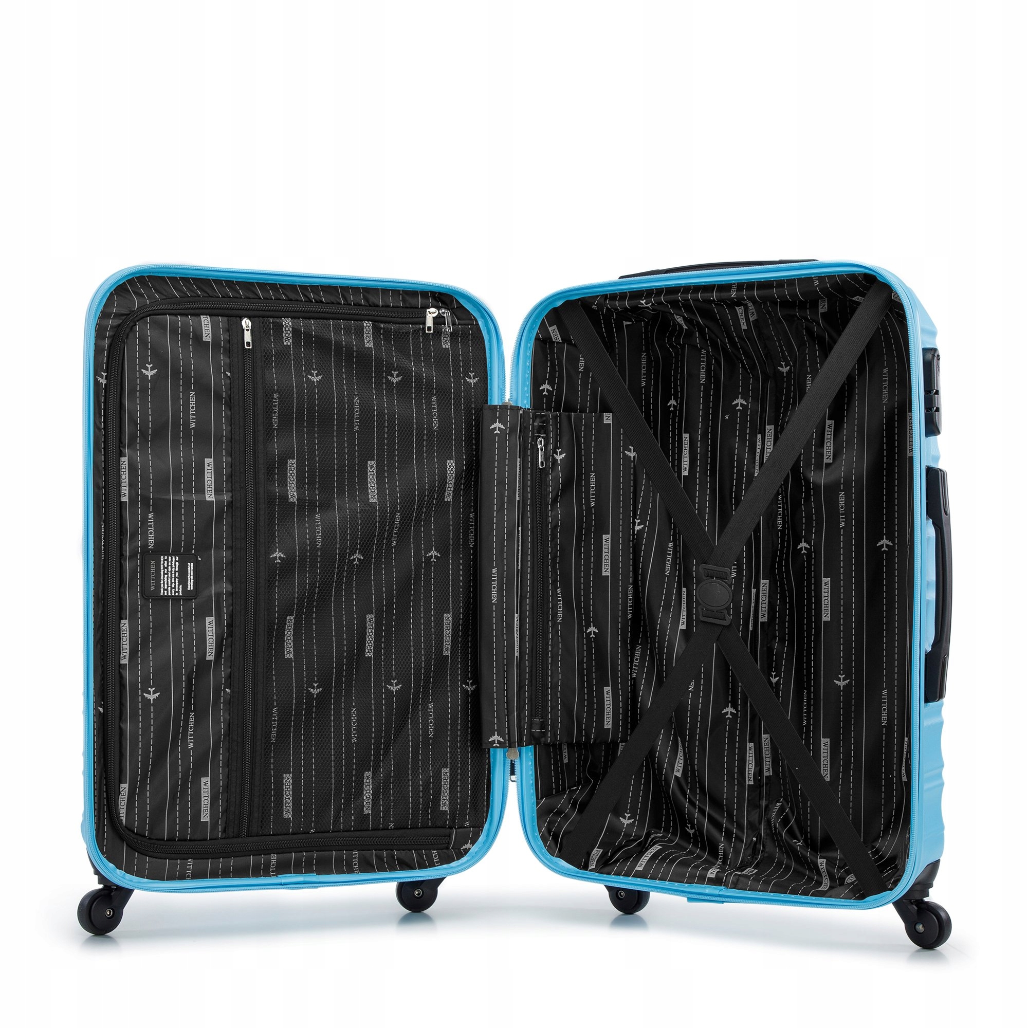 Walizka średnia WITTCHEN Groove Line 56-3A-312-70 niebieska Model 56-3A-312-