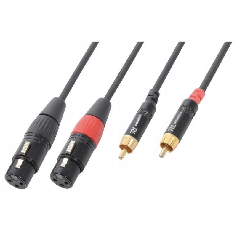 

Kabel sygnałowy 2x Xlr (f) 2x Rca (m) 1,5m