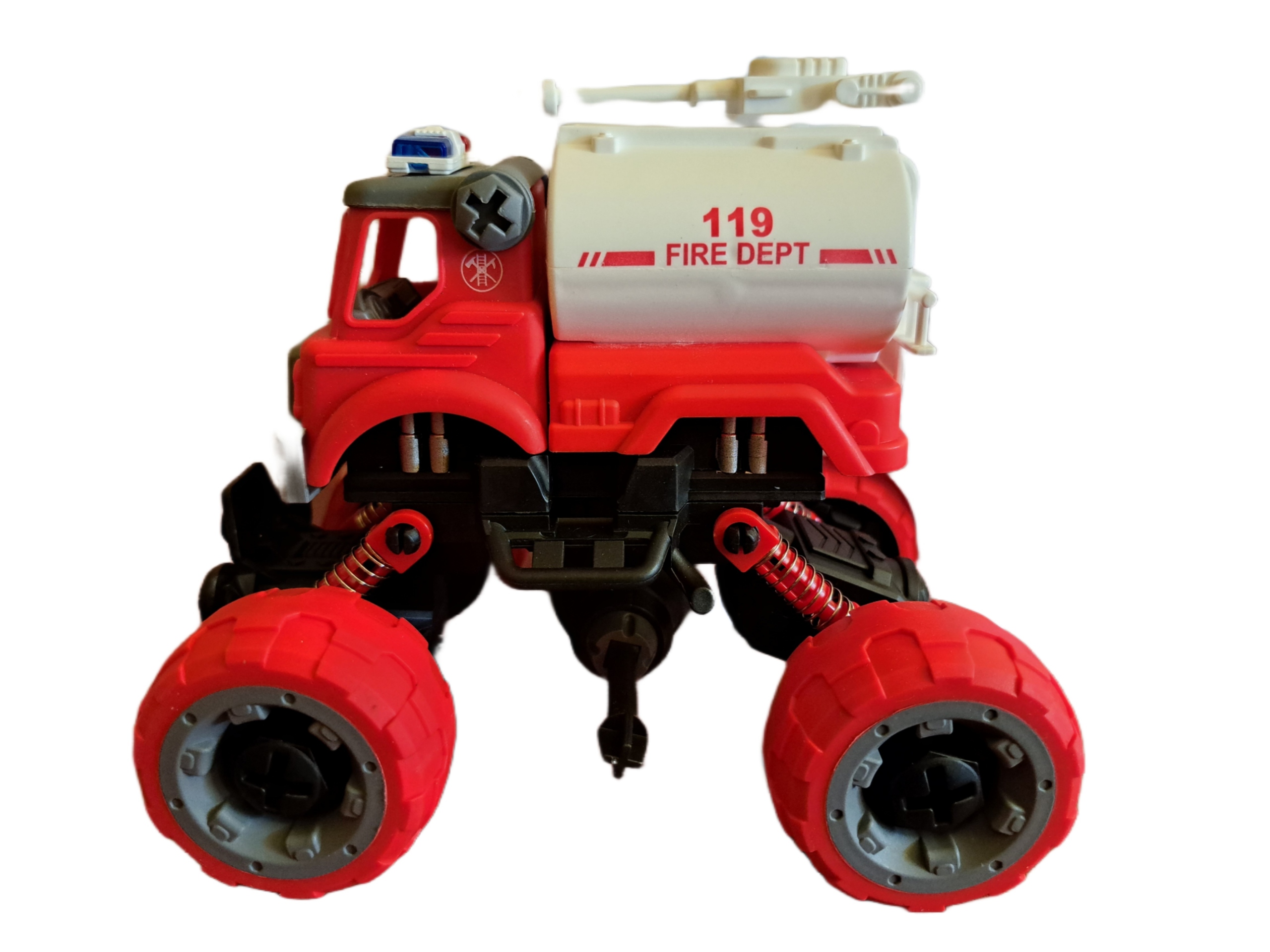 samochód monster straż poż. rozkręcany z napędem