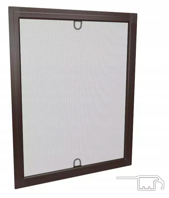 Moskytiéra s límcem, hnědá, 60x120 cm