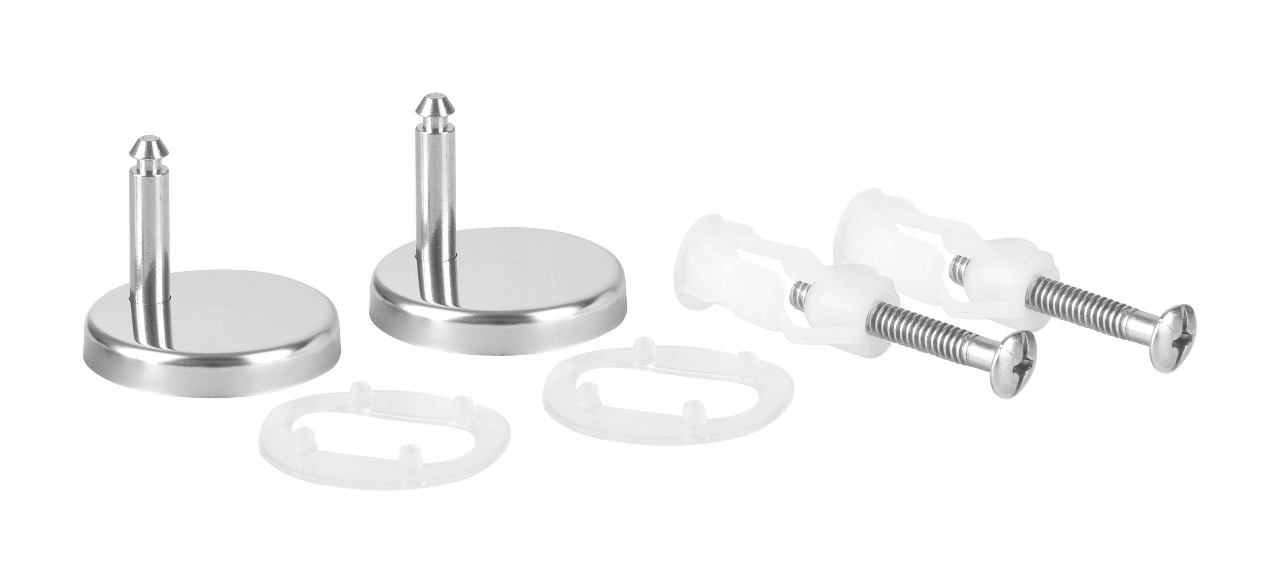 ZESTAW MONTAŻOWY DO DESKI SEDESOWEJ WC METAL ŚRUBY