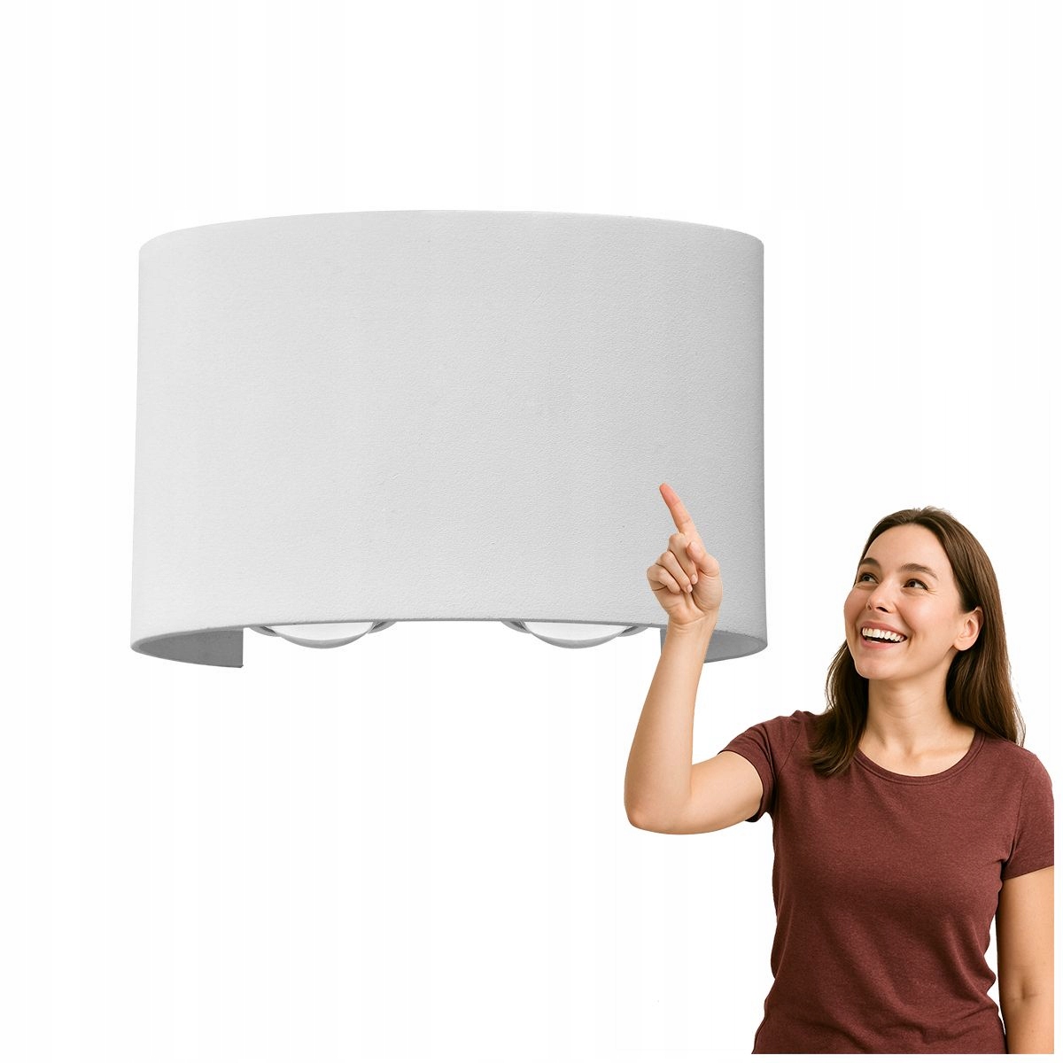 Nástěnná Led lampa Ortelo na terasu Bílá 4W IP54 Italux