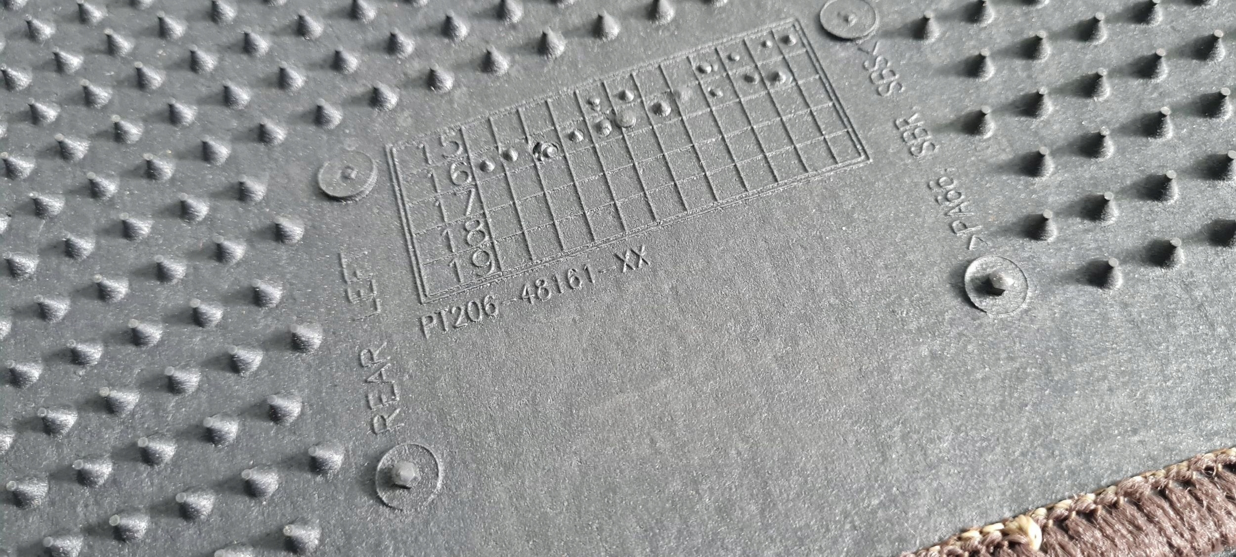 LEXUS RS mats mat MATERIALOWE front rear part PZ20648161XX