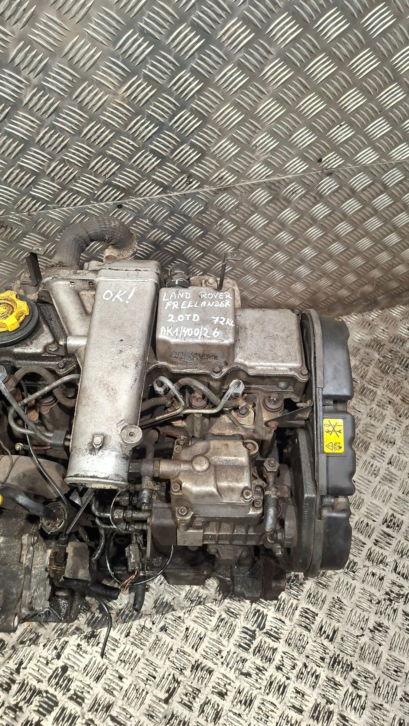 engine pillar Z UKLADEM PALIWOWYM LAND ROVER FREELANDER 2.0TD 72KW