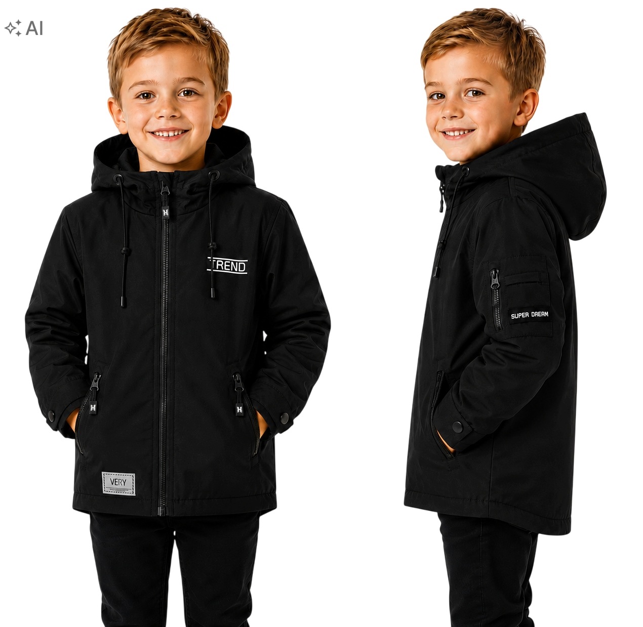 Kurtka chłopięca przejściowa softshell, wodoodporna/wiatroszczelna 122/128
