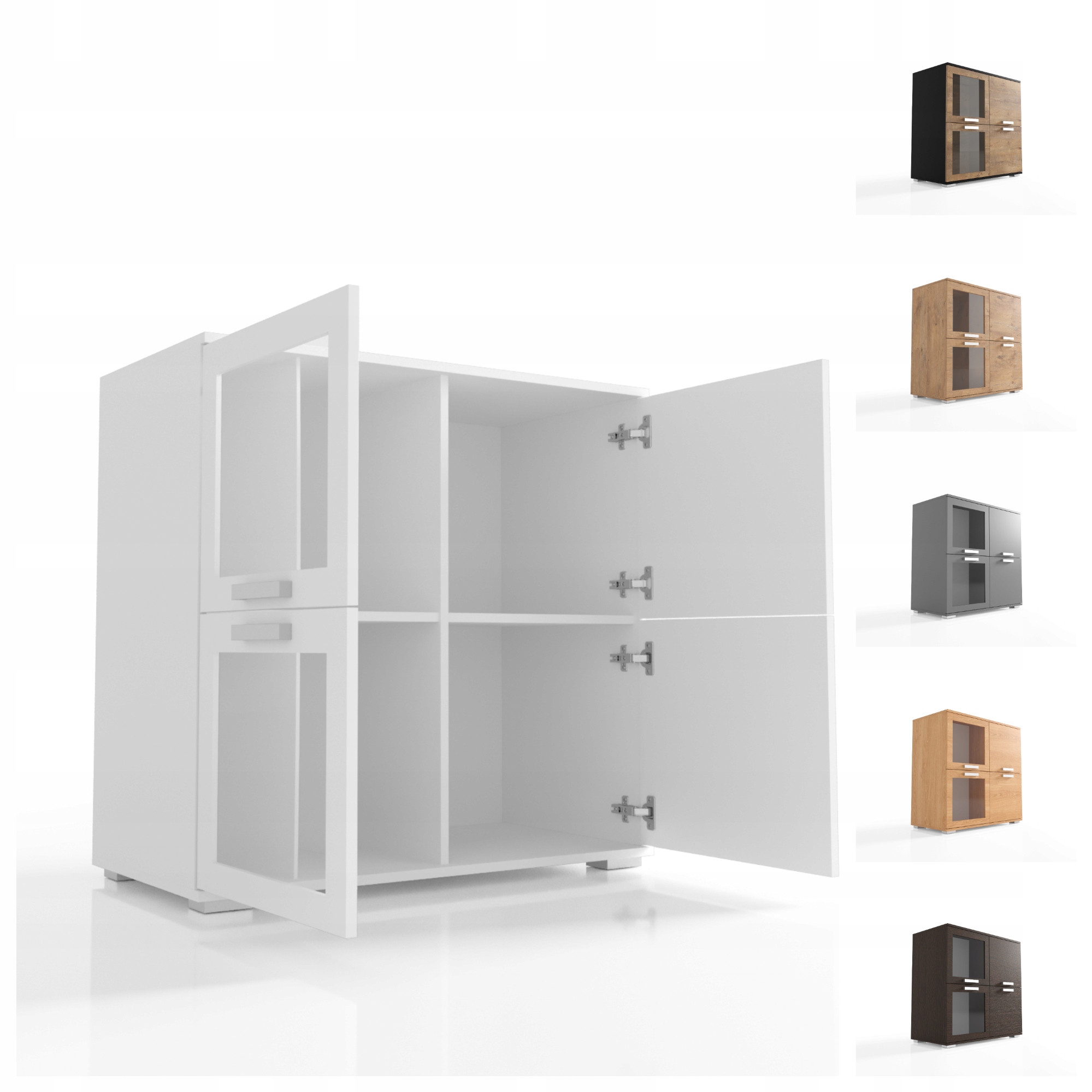 Klasická komoda Vitrína 90 cm Nábytek VK02 O-sofa Prosklený regál Barvy