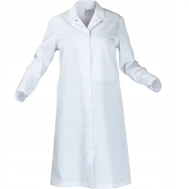 Dámská bílá zástěra Haccp 210 g 40