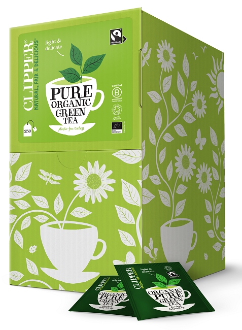 Fair Trade Bio Zelený Čaj (250 x 2,0 g) 500 g Clipper