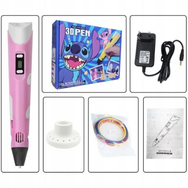 LILO IR STITCH 3D RAŠIKLIS FILAMENTINIS PLA IR ABS RAŠIKLIS 3D SPAUSDINTUVAS Minimalus vaiko amžius: 3 metai