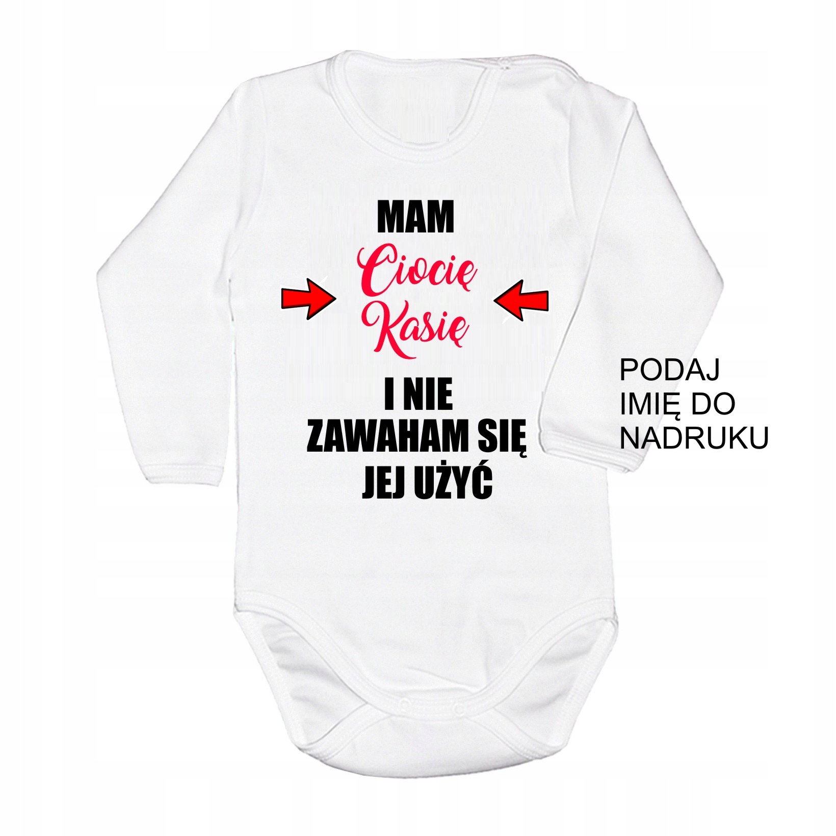 

Body Mam super Ciocię personalizowane 92