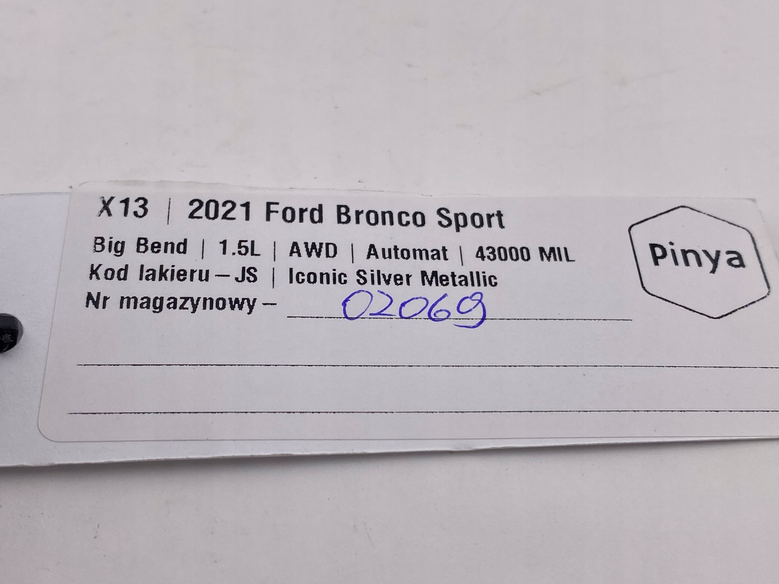 modulo Adattatore OBD Ford Bronco Sport 2020+ USA