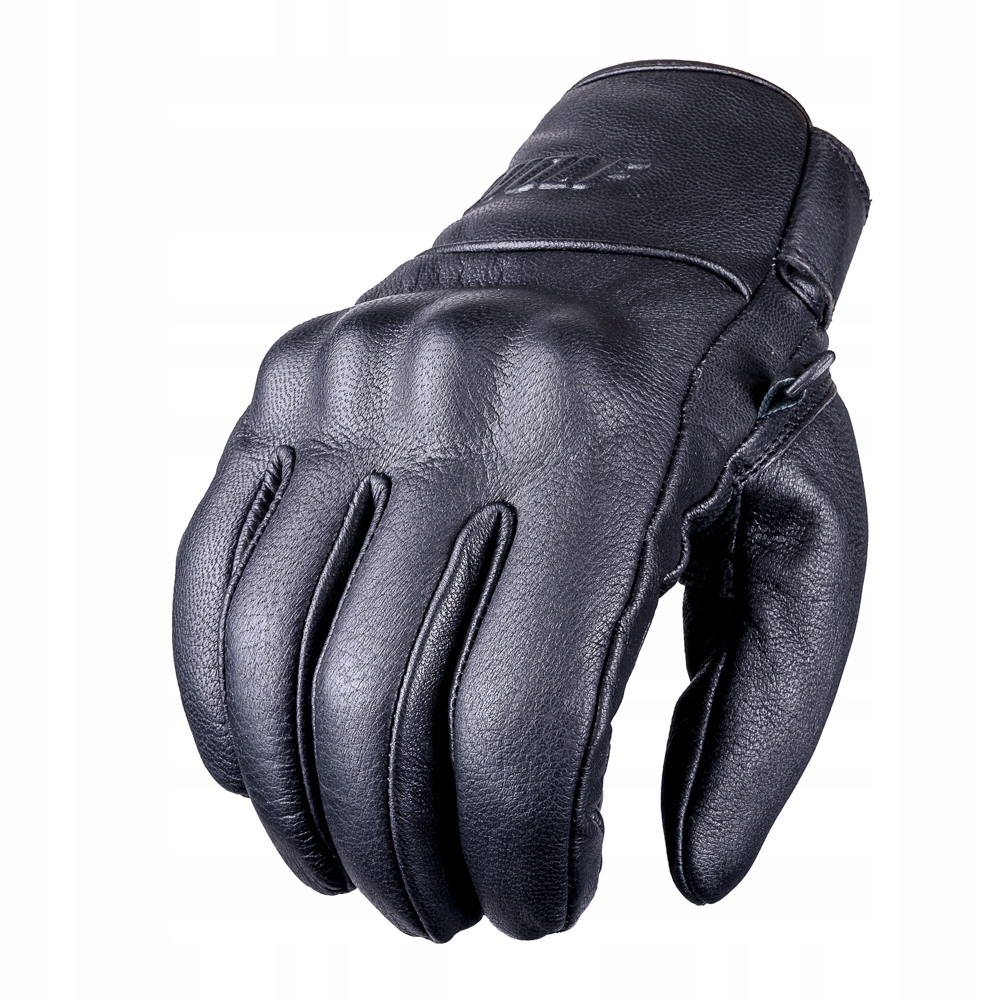 WOLF MOCNE RĘKAWICZKI MOTOCYKLOWE FORZA SKÓRZANE BLACK 2XL