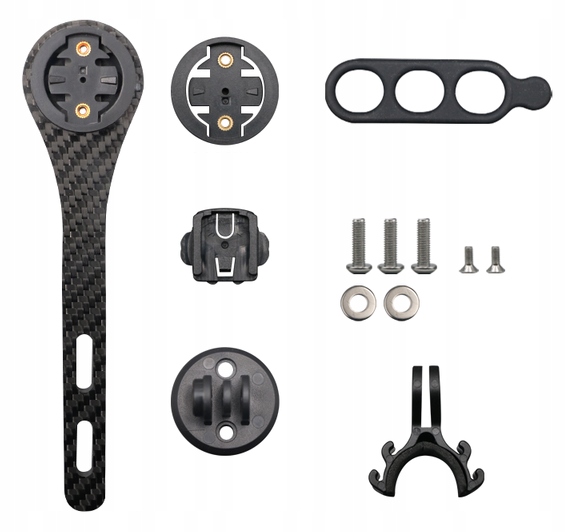 Uchwyt carbon RIDERACE Garmin Cateye Bryton GoPro