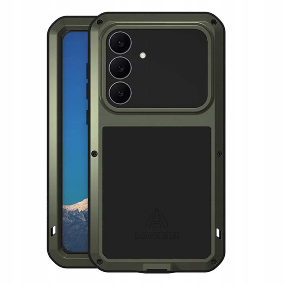 Love Mei Pancéřové Pouzdro Sklo Pro Galaxy S25 Fe Case Odolné A Pevné Kryt