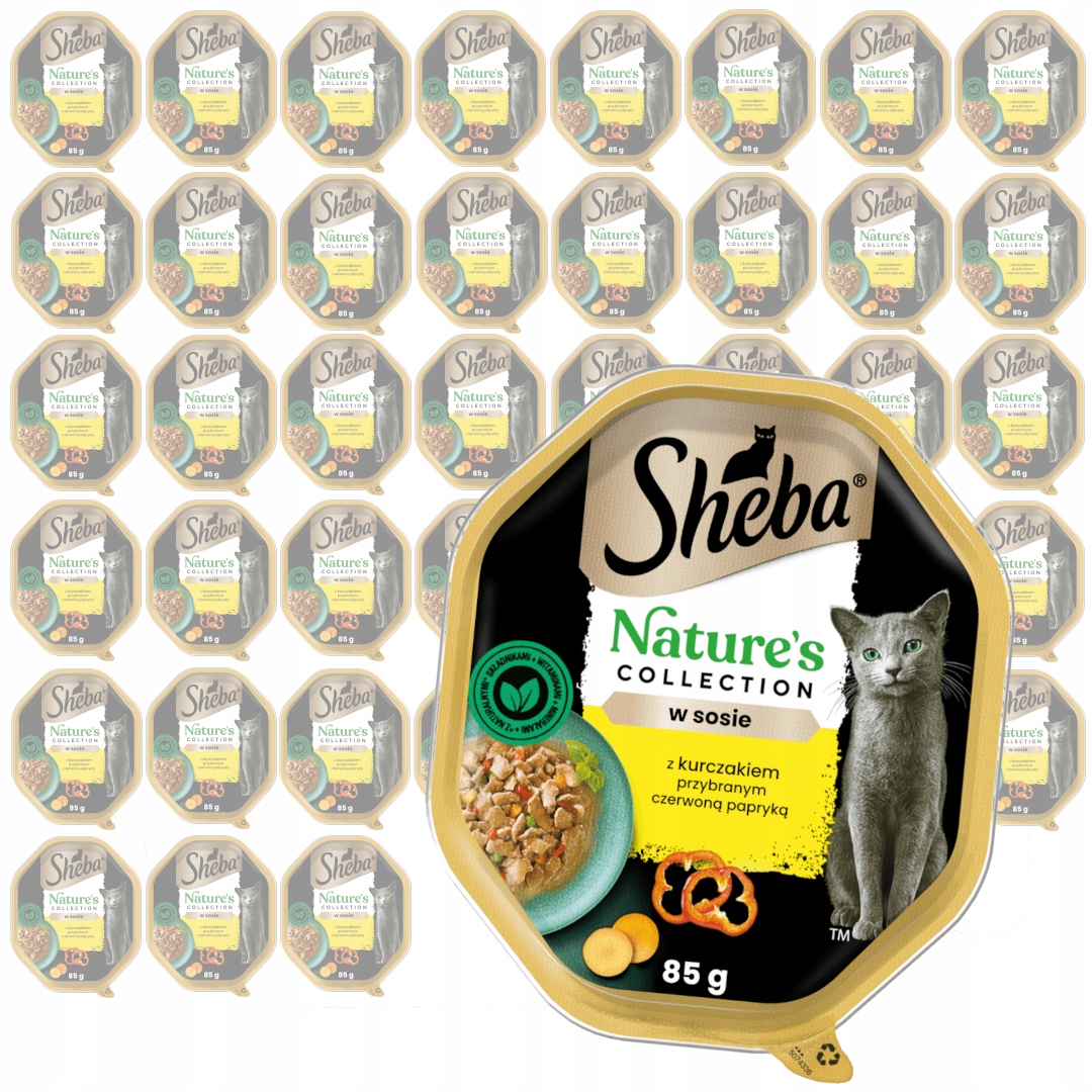 Sheba Nature's Collection 44x85g Karma W Sosie Dla Kota Kurczak Papryka