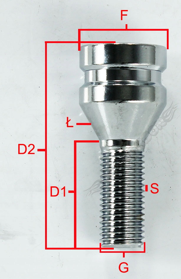 TPI SRUBY ZABEZPIECZAJACE 12x1 5 60mm St MERCEDES Thread M12x1 50