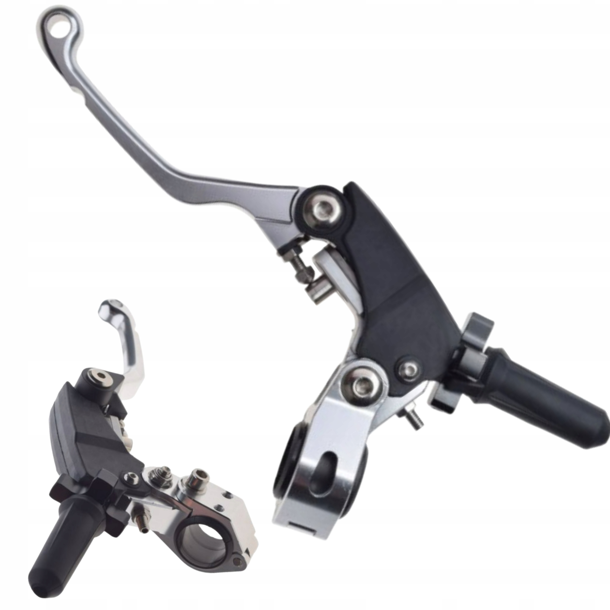 Spojková Páka S Tělem Aluminum Cnc Cross MX Enduro Stříbrná