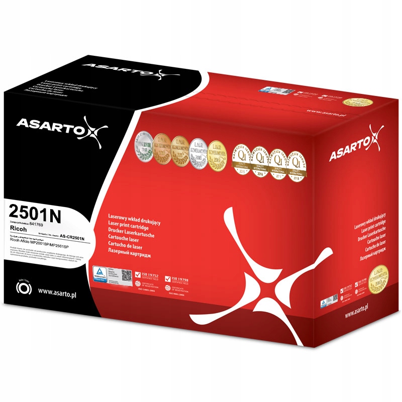 Toner zamiennik Asarto do Ricoh 2501N, 841769, Mp 2001 Sp na 9000 stron