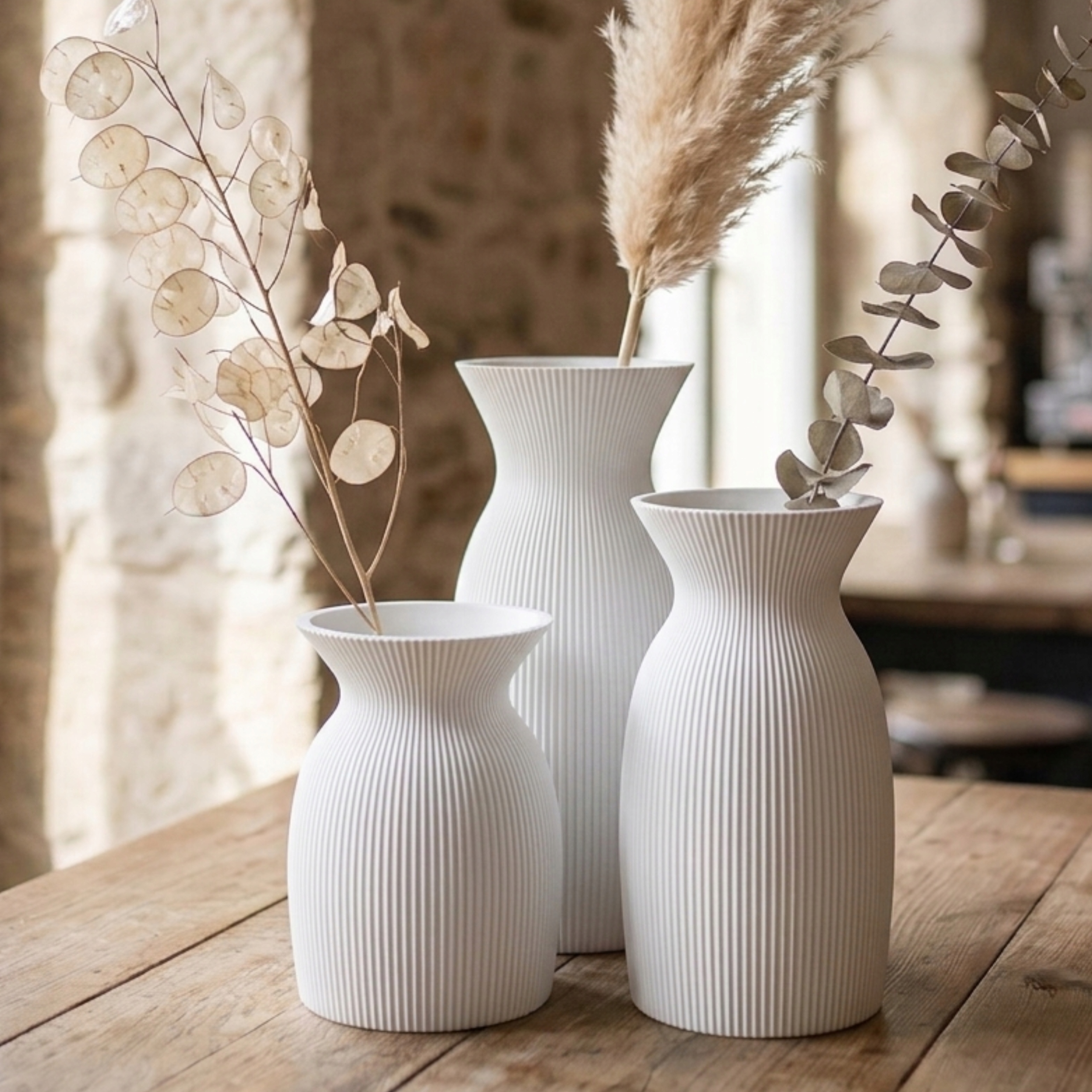 Dekorativní váza Sada 3 kusů Dekorace do domu Dárek