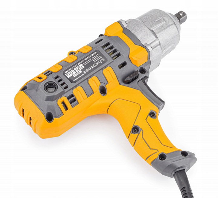 UDAROWY KLUCZ ELEKTRYCZNY KÓŁ 800NM 1/2 + ADAPTERY Prędkość obrotowa 3700 obr./min