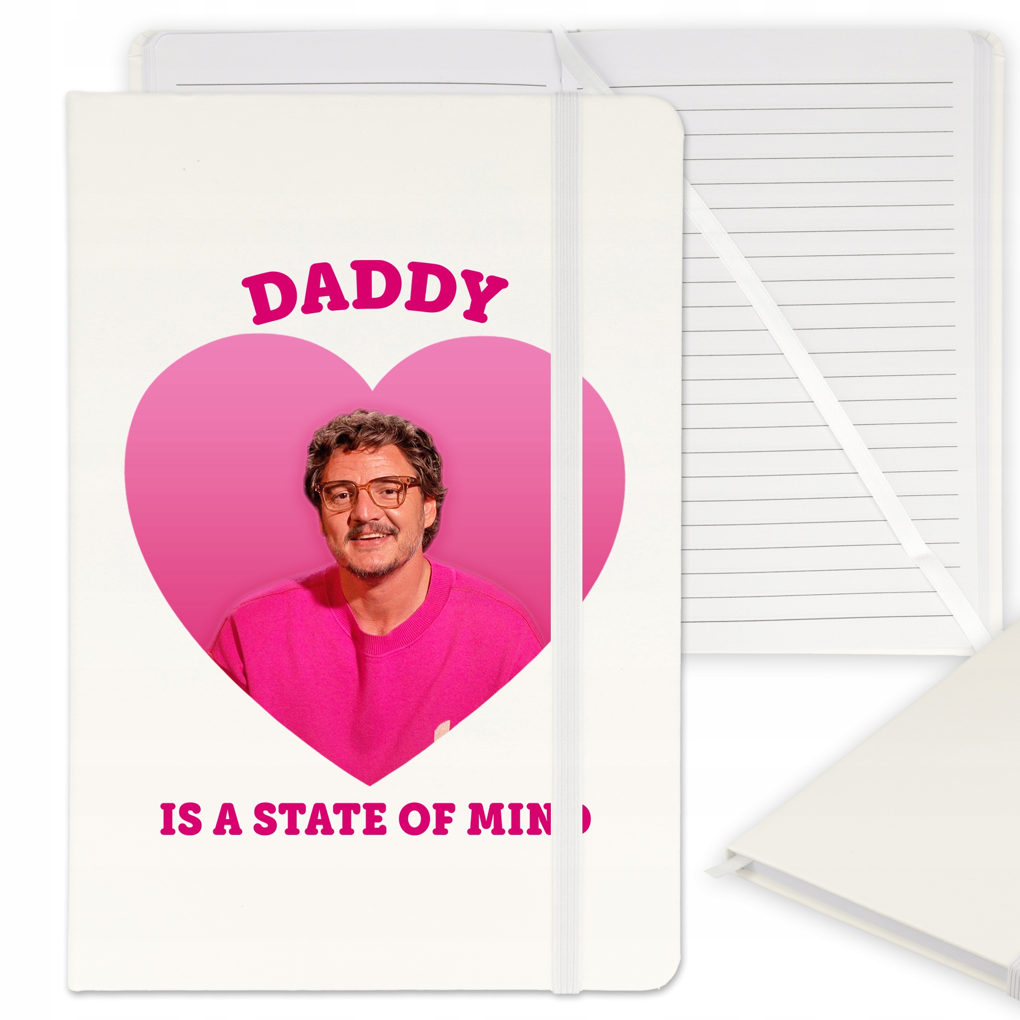 

Notes Z Gumką A5 Biały Motyw Pedro Pascale