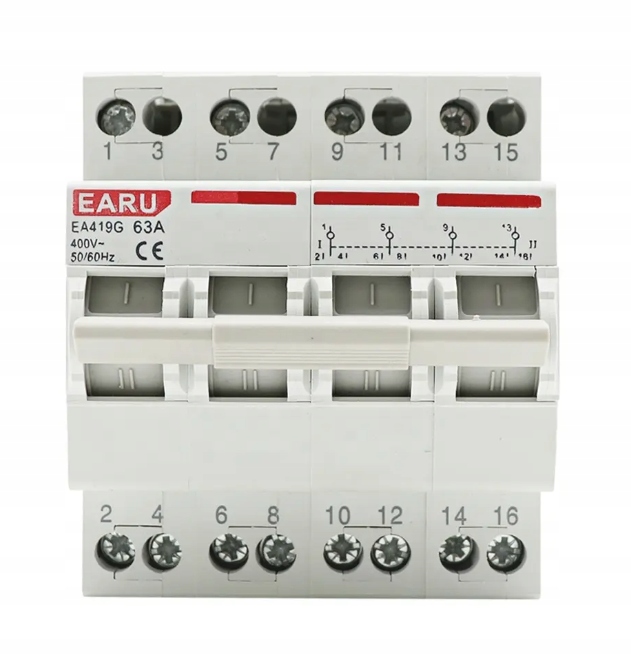 Mts Przełącznik zasilania agregat sieć I-0-II 4P 63A