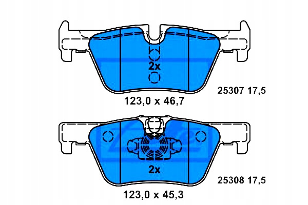Ate Brzdové Destičky Bmw Zadní F30 316-328 F20 114-1