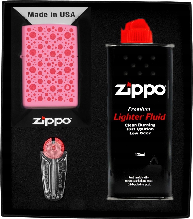 Sada Zippo Zapalovač Polka Dot Design Dárkový No1