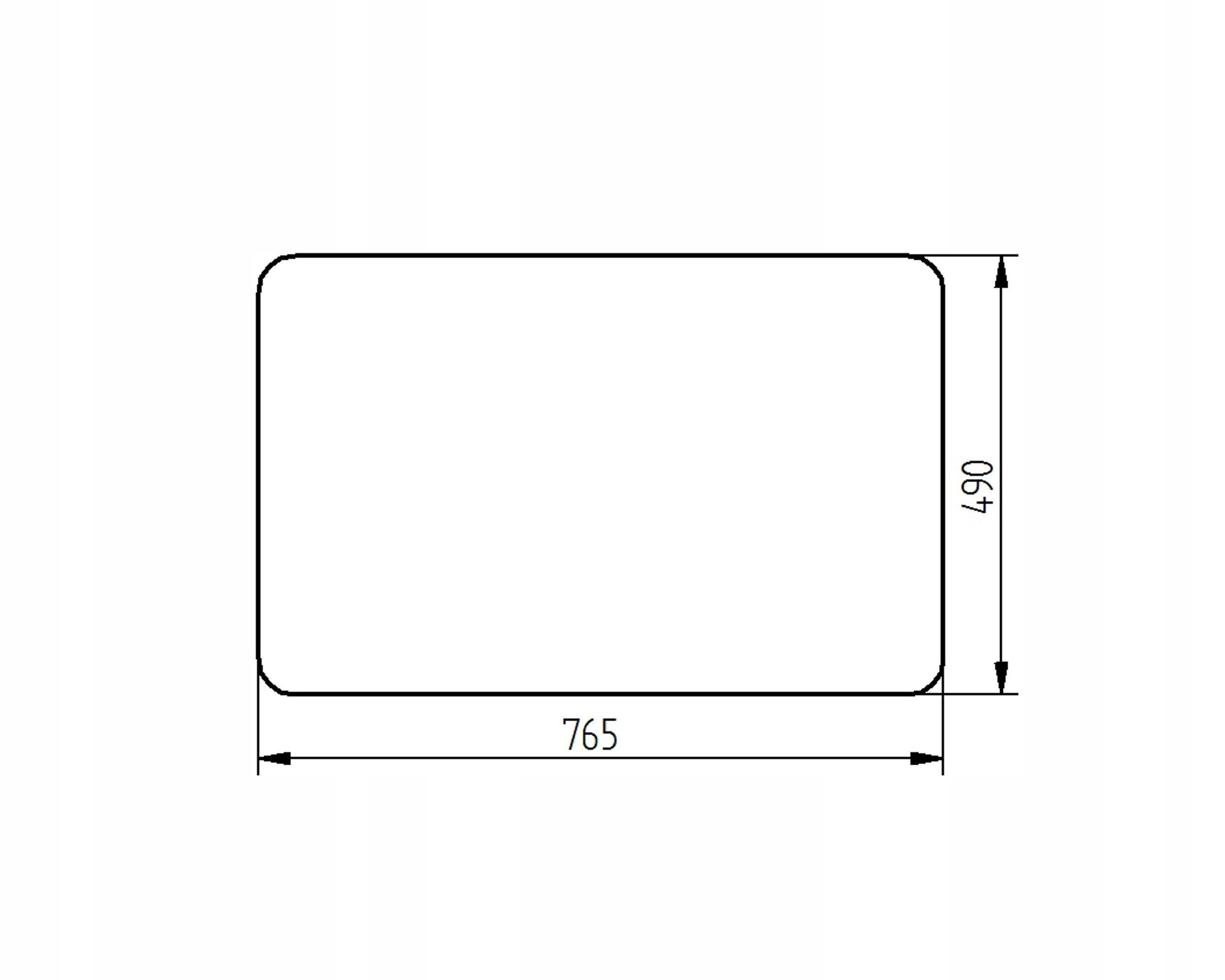 sklo bagr Cat zadní 340-6626