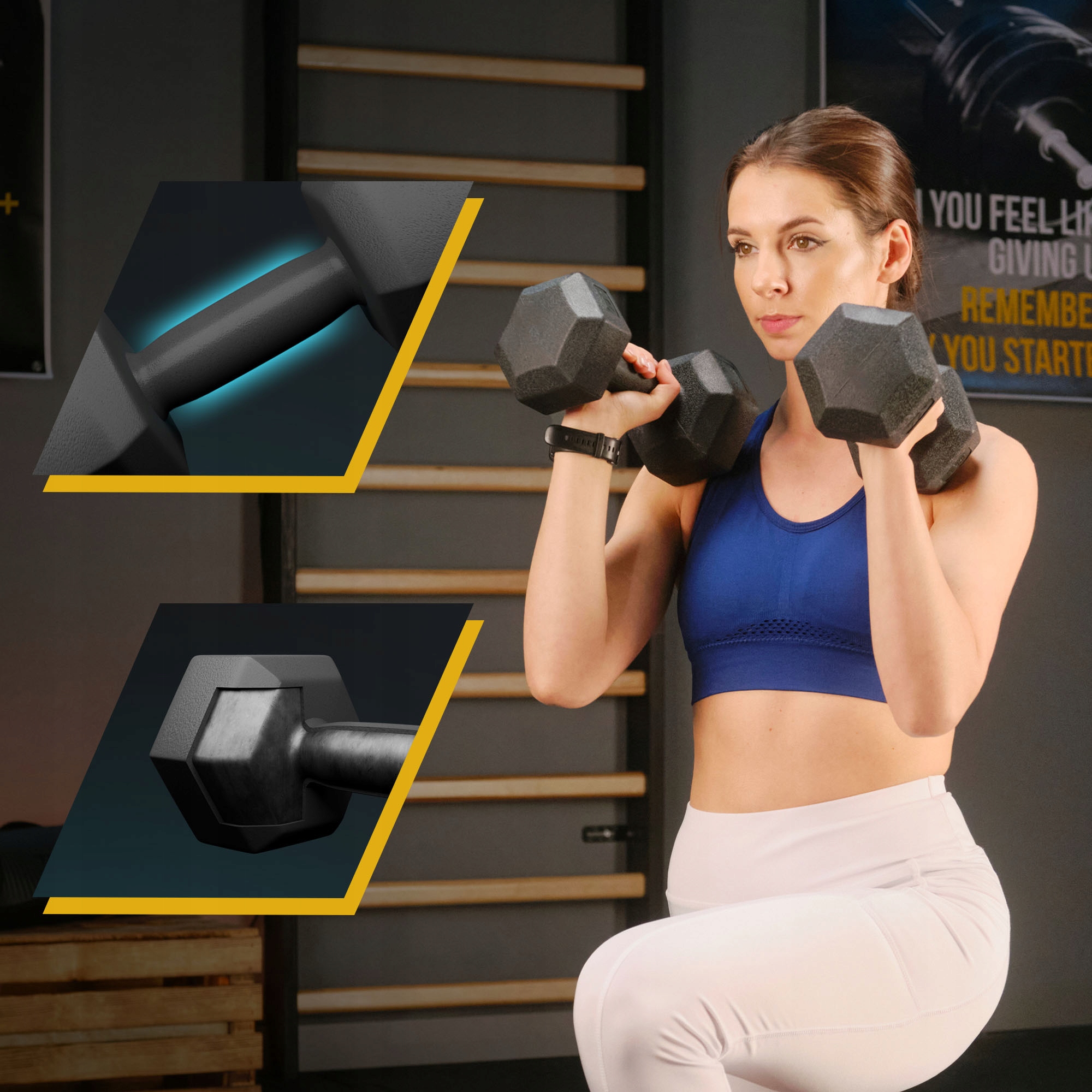 Hantle hantelki ciężarki do ćwiczeń zestaw 2x8kg Trex Sport EAN (GTIN) 5902308231603