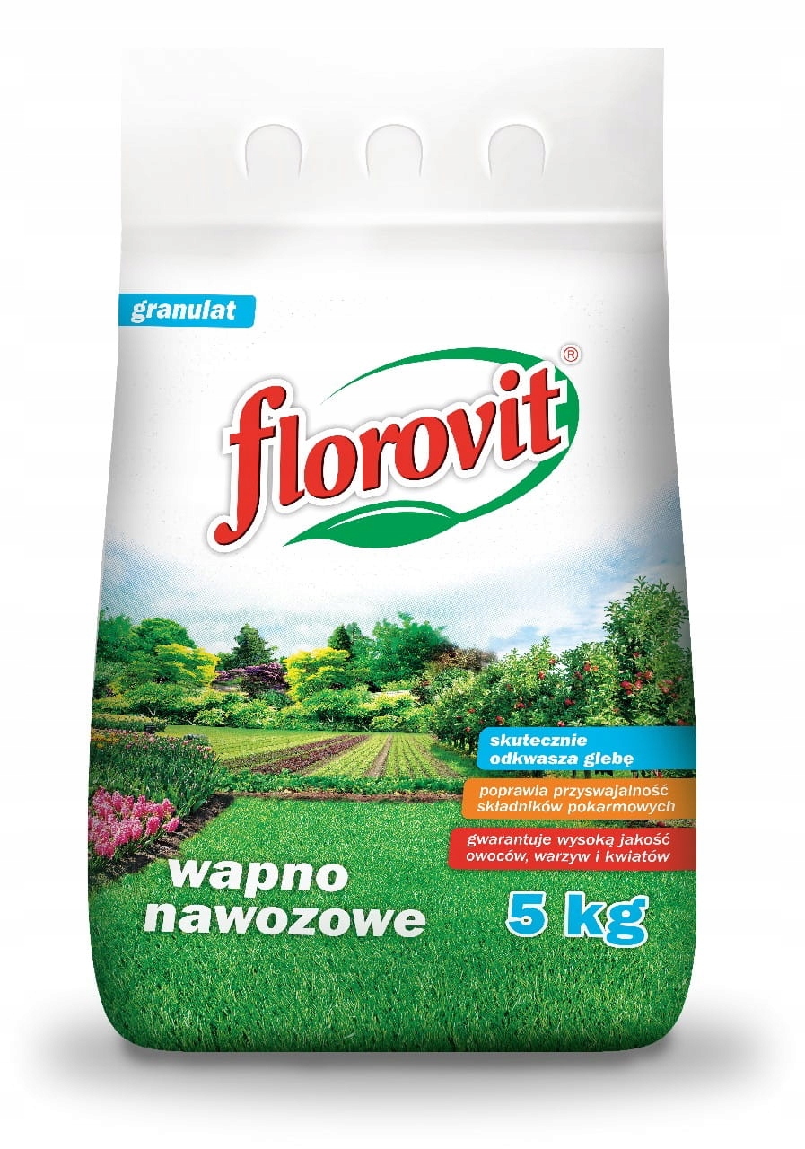 

Florovit wapno graanulowane 5kg Odkwasza Glebę