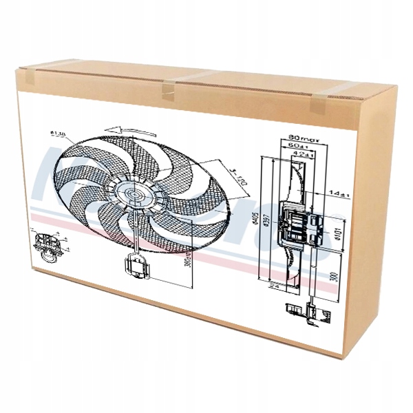 85748 - Вентилятор радиатора для OPEL ASTRA J 1.4 1.6