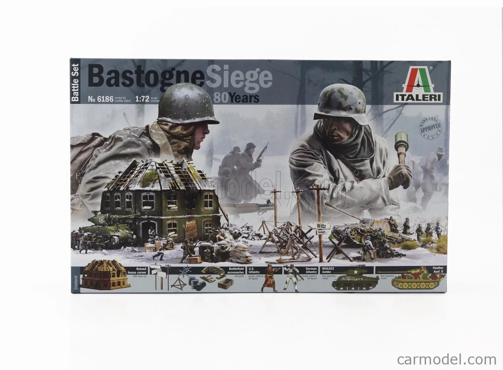 Italeri Accessories Diorama War Battle Set Bastogne Siege 1944 1:72