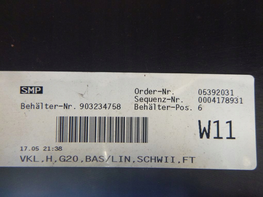 BMW 3 G20 SEDAN 19- STOSSSTANGE HINTEN