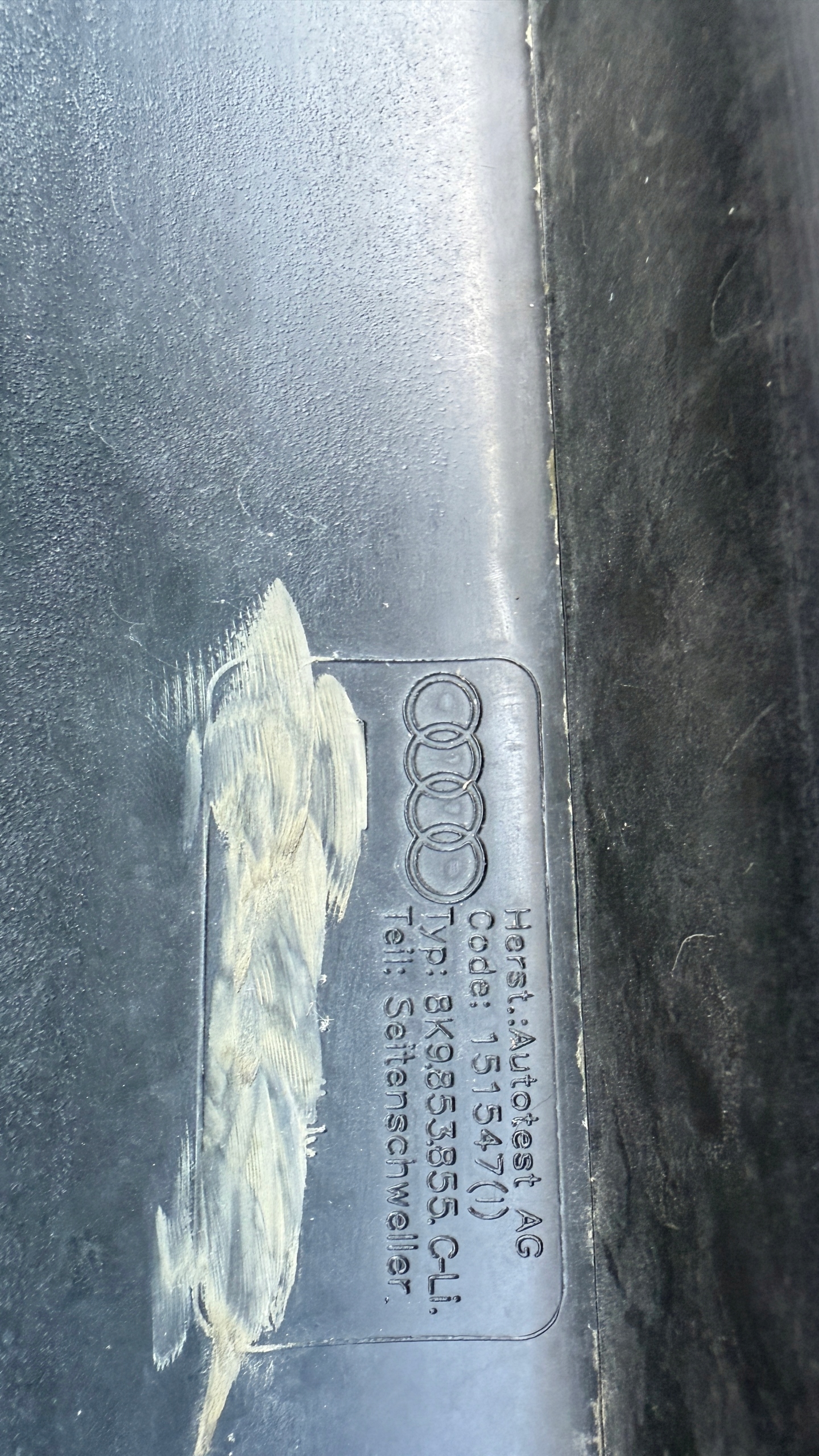 AUDI RS4 B8 2008R+ 8K 8K9 left moulding threshold threshold 8K9853855C DK654ZR