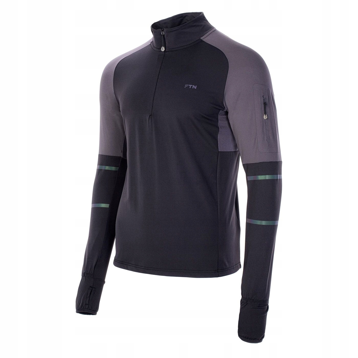 Pánská Mikina Fitanu Gomez se síťovanými panely a otvory pro palce XL