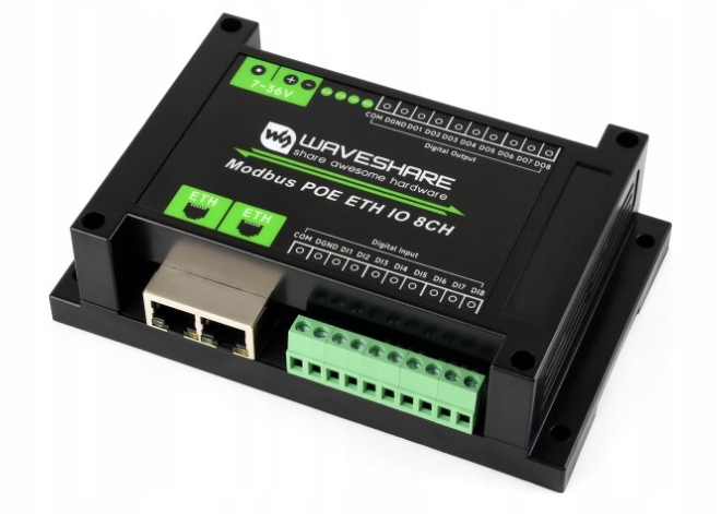 Przekaźnik WaveShare Modbus POE ETH IO 8CH