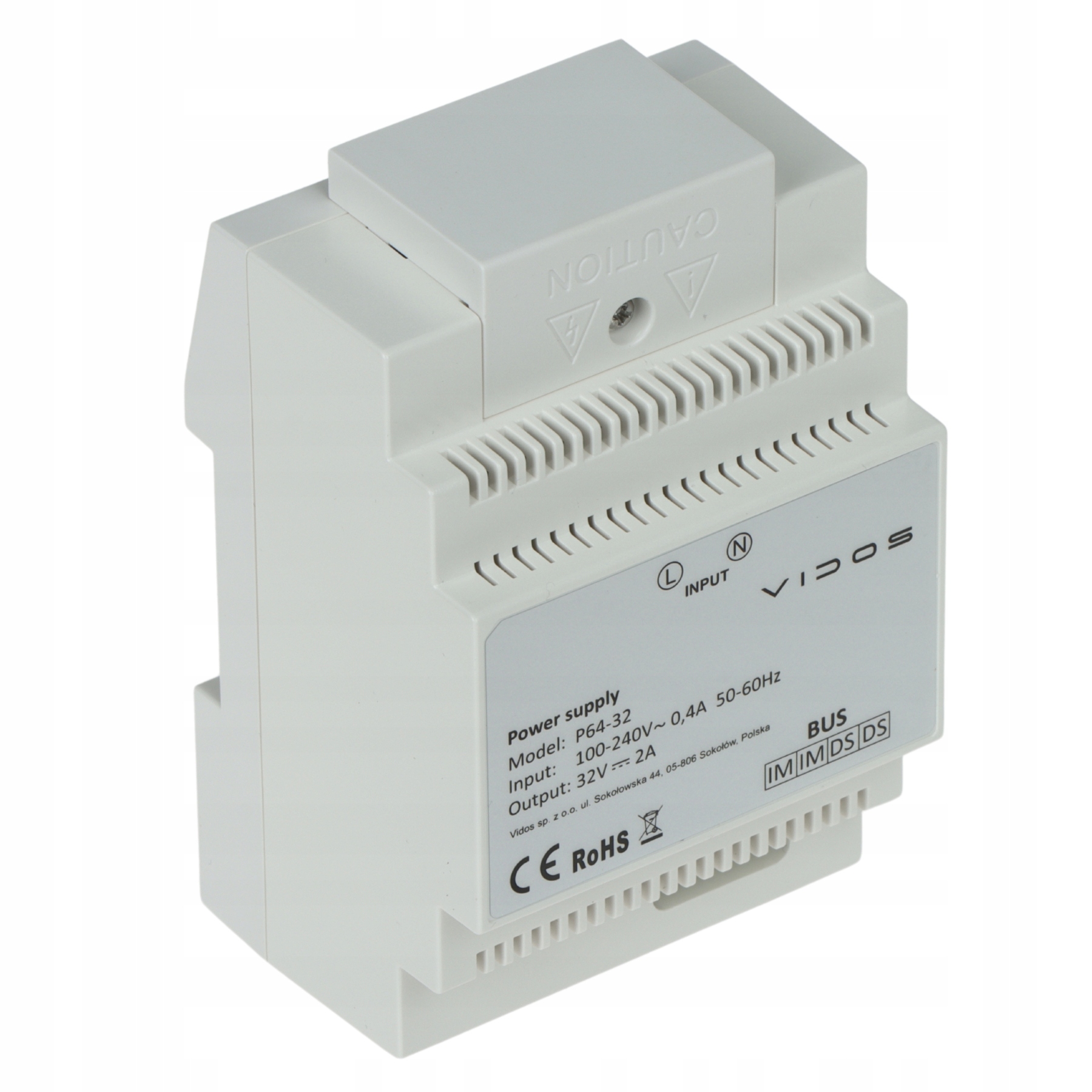 P64-32 Vidos 2IP Napájecí Zdroj Vidos
