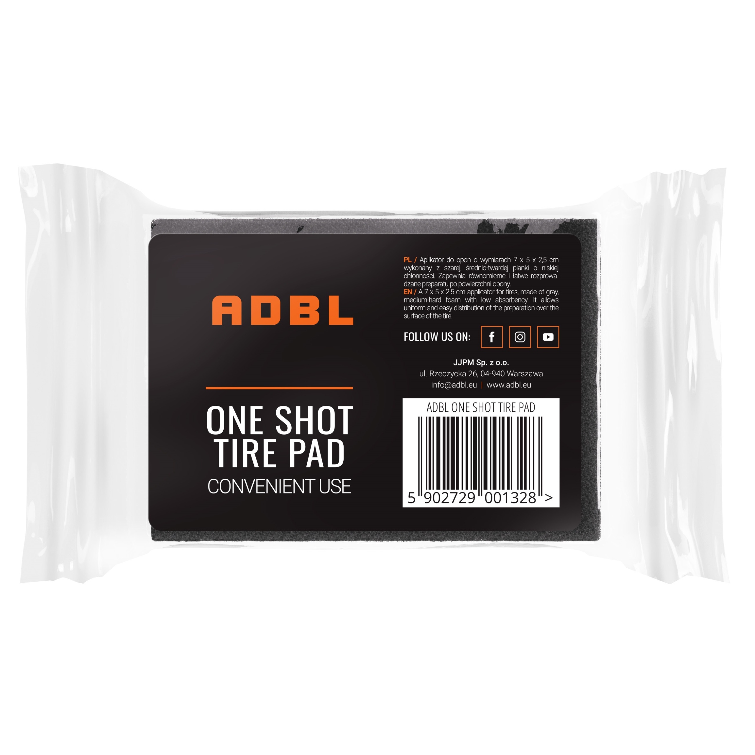 Adbl Aplikator do opon One Shot Tire Pad 7 x 5 x 2,5 cm 1szt