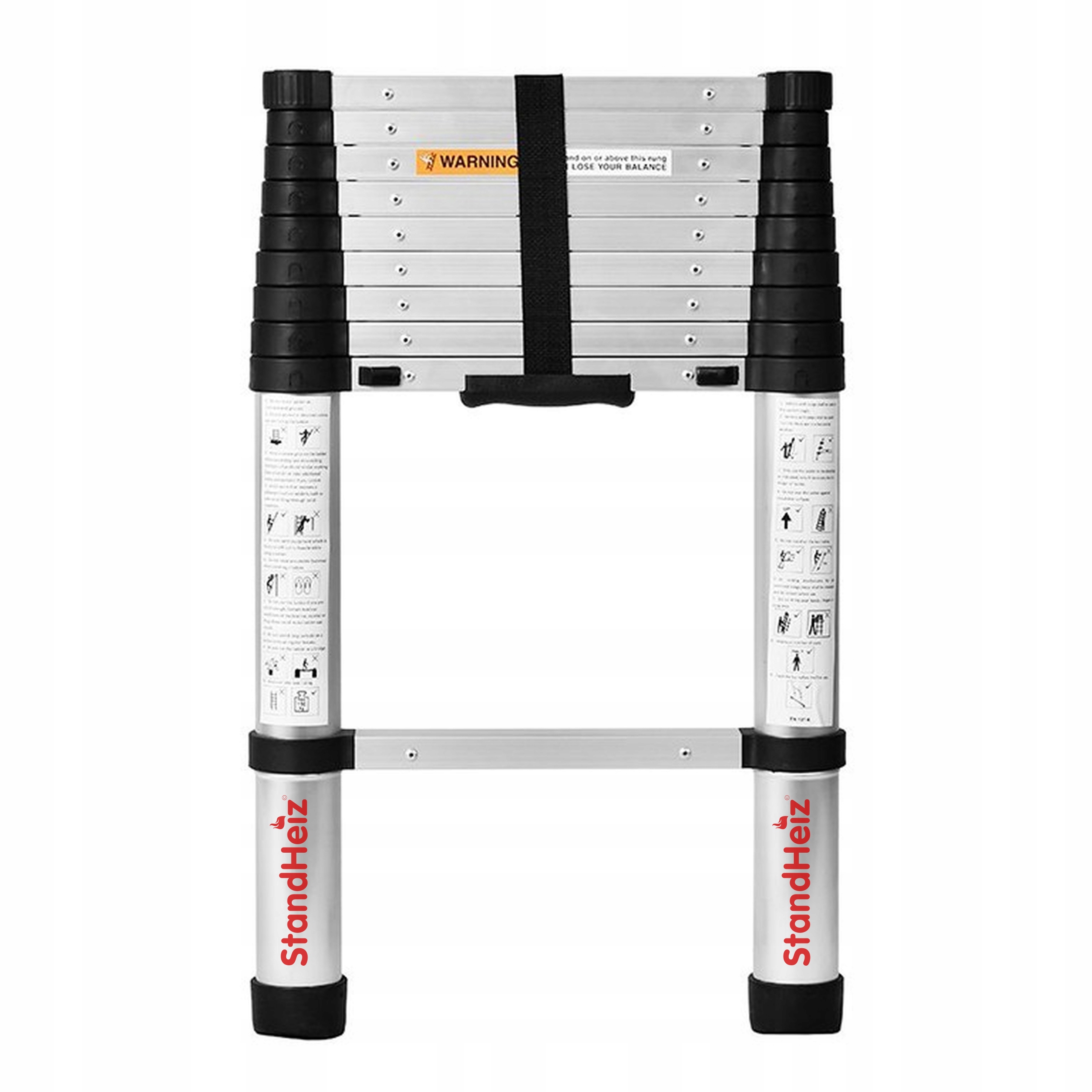 Teleskopická Hliníková Rebríková Tyč 2 M Soft Close Automatická, Pomalé Klesanie