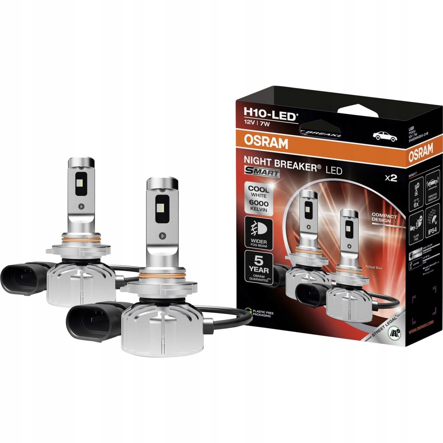 Osram Led hmlové žiarovky Night Breaker Smart H10 12V