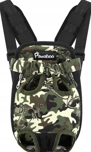 Levně Batoh přepravka pro psa kočku velikost S maskáčový