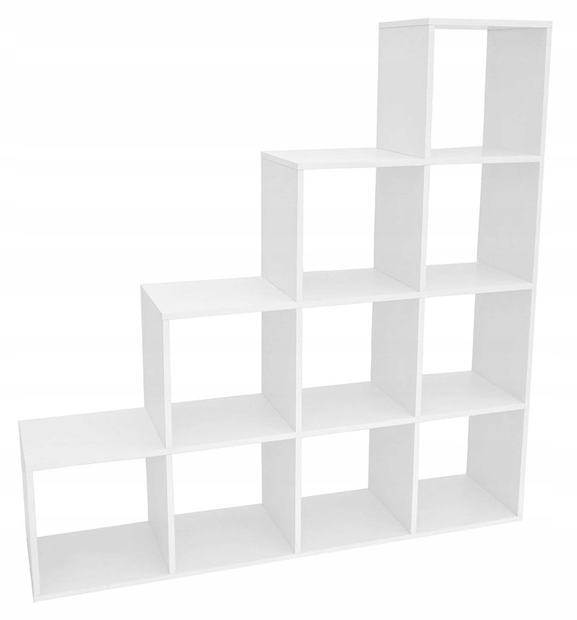 REGAŁ SCHODKOWY KOMOROWY 10 PÓŁEK === SKANDYNAWSKI