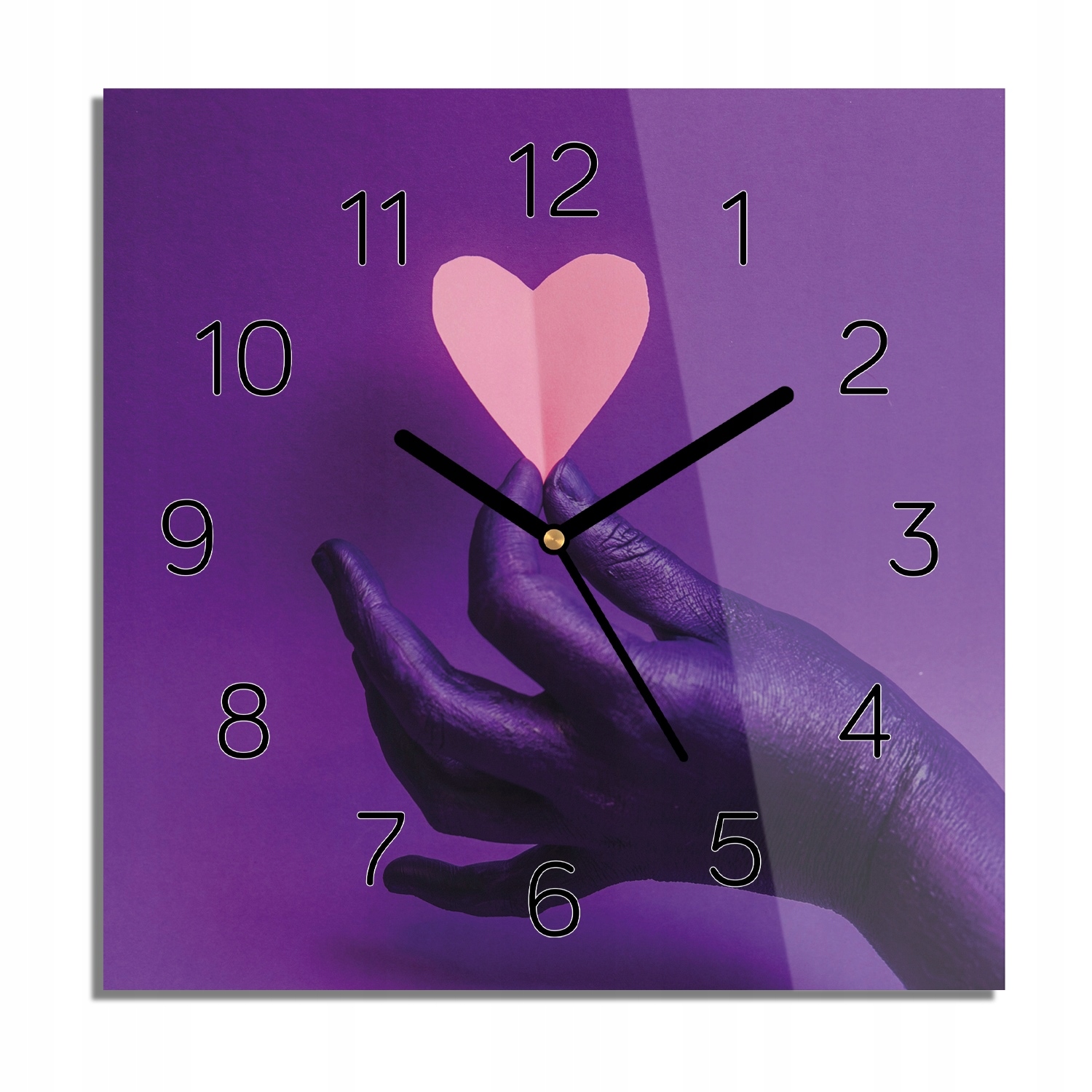 

Dłoń serce symbol foto-zegar z foto 30x30 cichy