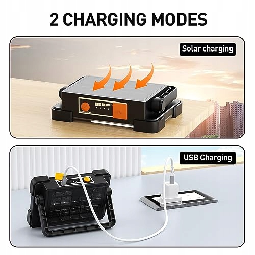 OHAYORI LED Lampa Akumulatorowa Campingowa USB PowerBank Ogrodowa — miniatura 4