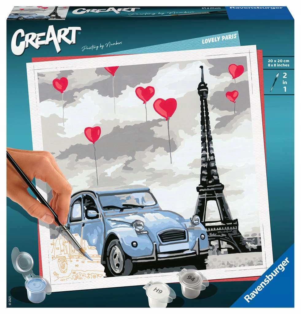 

Ravensburger CreArt Farby Malowanka Paryż