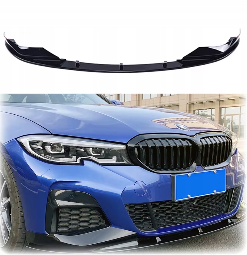 Kryt nárazníku M Sport Splitter Černý Bmw G20 G21 2019-2022 Alpina Styl