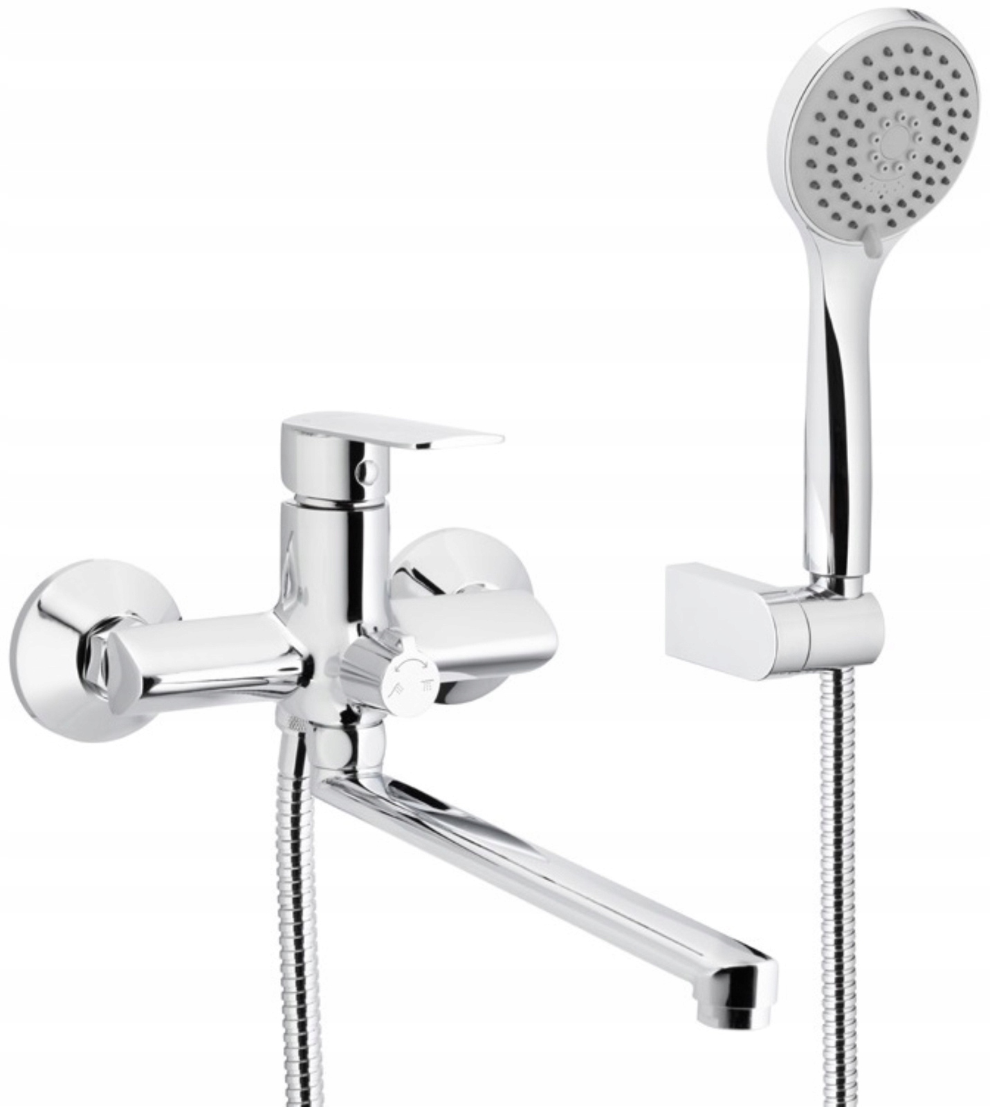 Kfa Bateria Wannowo-umywalkowa Z Natryskiem Punktowym Agat Chrom