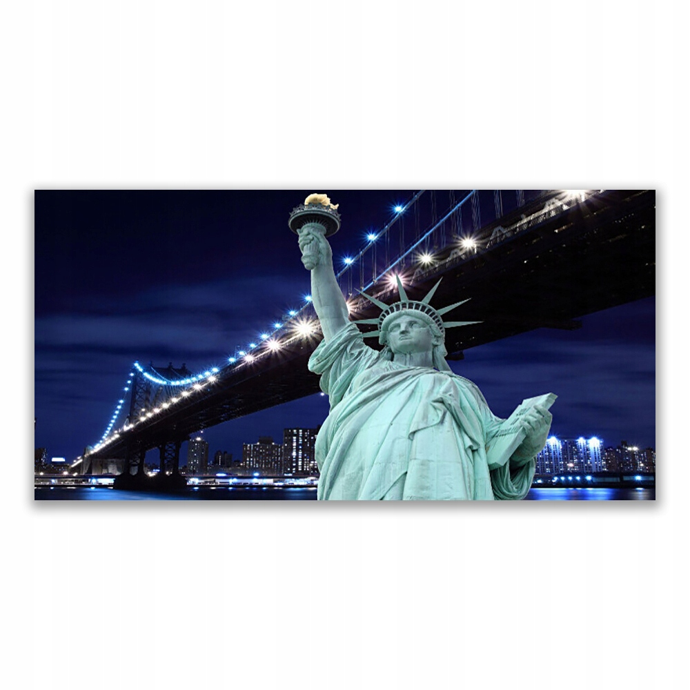 

Fotoobraz na prezent 140x70 Most Statua Wolności